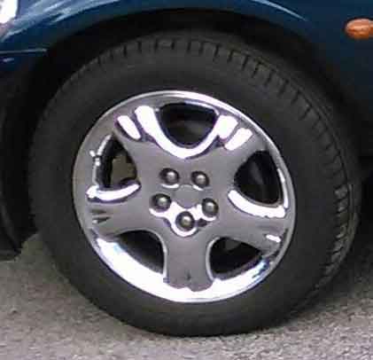 Per's PT Cruiser chrome wheels